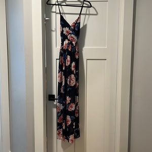 Blue floral dress
